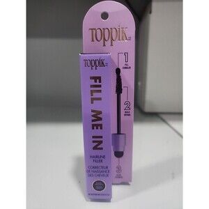 Toppik Fill Me In Hairline Filler Hair Color Root Touchup Fibers Wand DARK BROWN